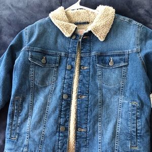 Boys Sherpa lined jean jacket